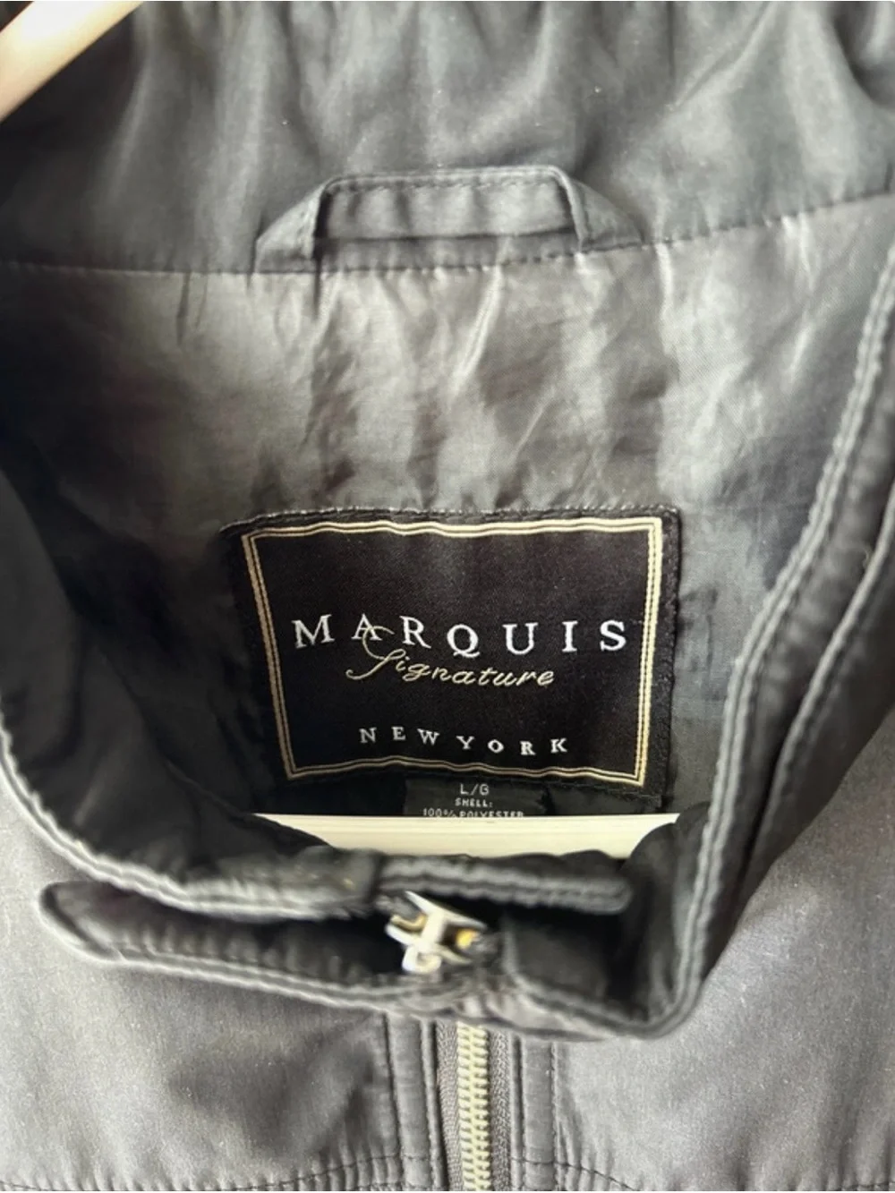 Marquise Black Zip-Up Bomber Jacket